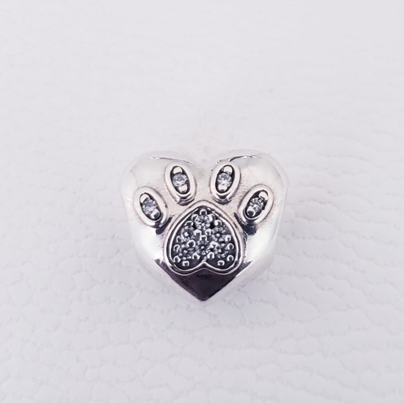 🐾 Authentic Pandora PET HEART CHARM - Picture 1 of 6